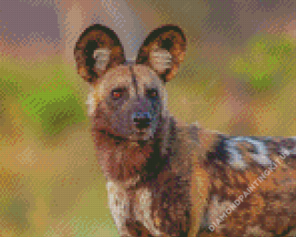Aesthetic African Hunting Dog Diamond Paintings