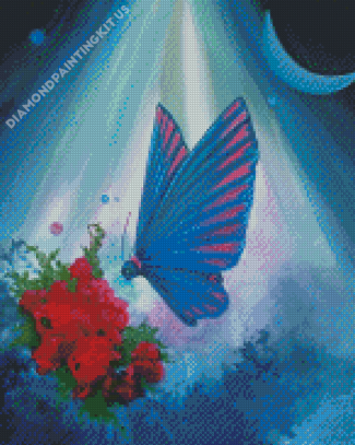 Aesthetic Butterfly And Moon Art Diamond Paintings