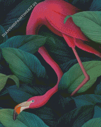 Aesthetic Flamingo Jungle Diamond Paintings