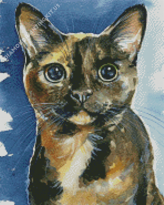 Aesthetic Tortoiseshell Cat Diamond Paintings