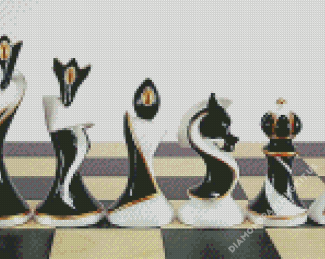 Aesthetic Chess Pieces Diamond Paintings