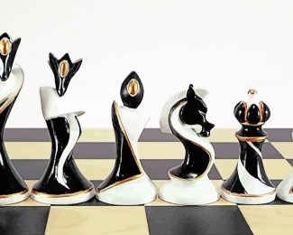 Aesthetic Chess Pieces Diamond Paintings