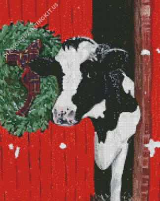 Christmas Cow Diamond Paintings
