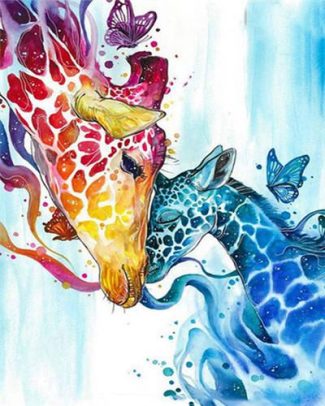 Colorful Giraffe Diamond Paintings