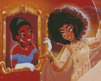 Disney Princess Black Cinderella With Whitney Diamond Paintings