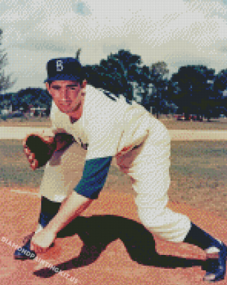 Koufax Baseball Player Diamond Paintings