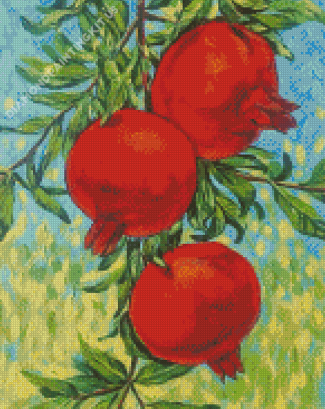 Pomegranate Tree Branch Diamond Paintings