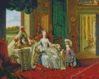 Queen Charlotte And Kids Diamond Paintings