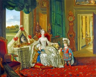 Queen Charlotte And Kids Diamond Paintings