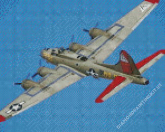 Aesthetic Boeing B 17 Flying Fortress Diamond Paintings