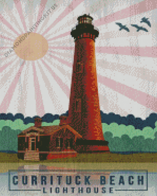 Aesthetic Currituck Beach Lighthouse Diamond Paintings