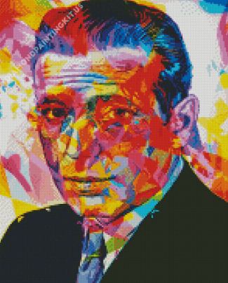 Aesthetic Humphrey Bogart Pop Art Diamond Paintings