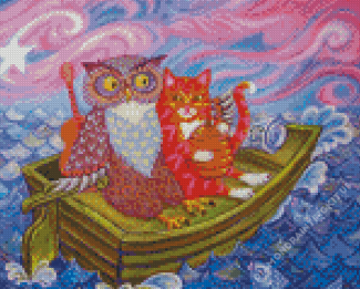 Aesthetic Owl And The Pussycat Diamond Paintings