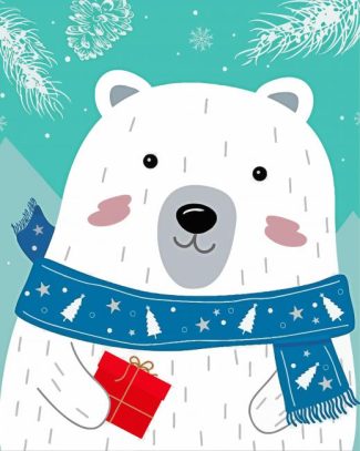 Aesthetic Christmas Polar Bear Diamond Paintings