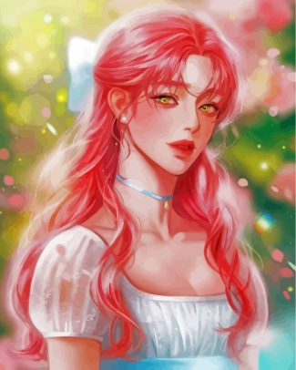 The Pink Girl Diamond Paintings