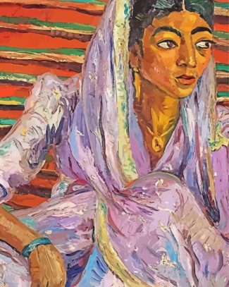 Woman With Scarf By Irma Stern Diamond Paintings