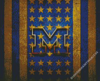 Aesthetic Michigan Wolverines Logo Diamond Paintings