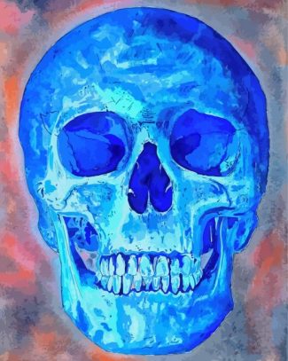 Blue Skull Diamond Paintings