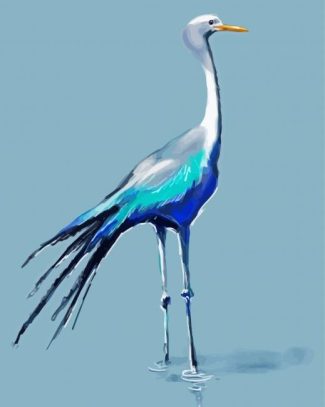 Blue Crane Art Diamond Paintings