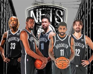 Brooklyn Nets Basketball Diamond Paintings