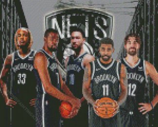 Brooklyn Nets Basketball Diamond Paintings