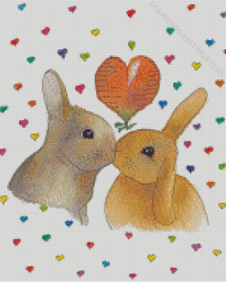 Bunny Love Diamond Paintings