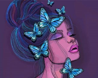 Butterfly Girl Diamond Paintings