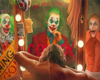 Joker In The Mirror Diamond Paintings