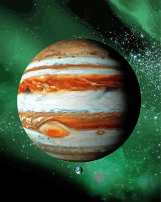 Jupiter And Earth Diamond Paintings