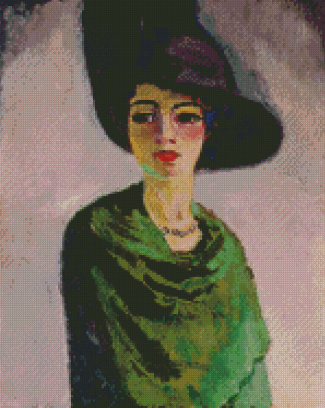 Lady In A Black Hat Kees Van Dongen Diamond Paintings