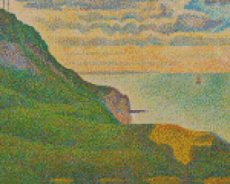 Seascape At Port En Bessin Normandy by Georges Seurat Diamond Paintings