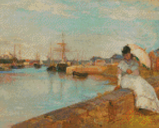 The Harbor At Lorient By Berthe Morisot Diamond Paintings