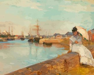 The Harbor At Lorient By Berthe Morisot Diamond Paintings