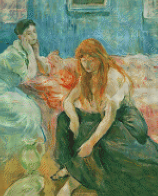 Two Girls By Berthe Morisot Diamond Paintings