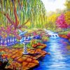 Willow Tree By Lake Diamond Paintings