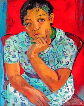 A Woman Think By Irma Stern Diamond Paintings