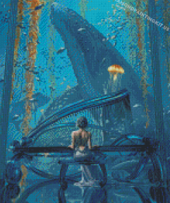 Abstract Piano Whale Diamond Paintings