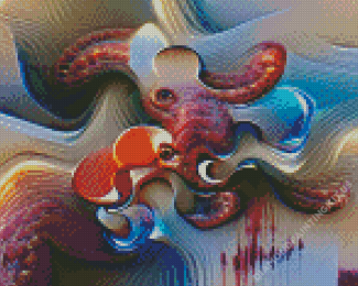 Abstract Octopus Diamond Paintings