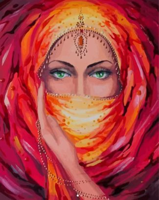 Aesthetic Arabic Woman Diamond Paintings