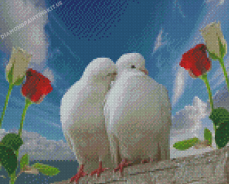 Aesthetic Love Dove Pigeon Diamond Paintings