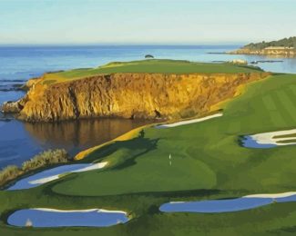 Aesthetic Pebble Beach Golf Diamond Paintings
