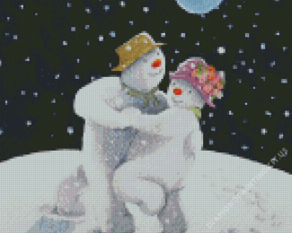 Aesthetic Guardian Snowmen Diamond Paintings