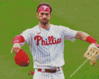 Aesthetic Phillies Baseball Diamond Paintings