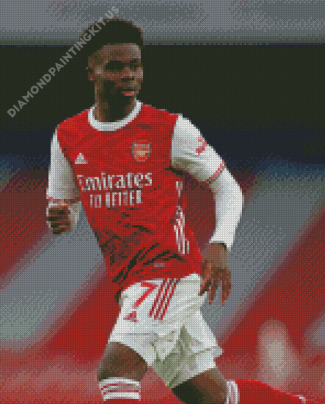 Arsenal Bukayo Saka Footballer Diamond Paintings