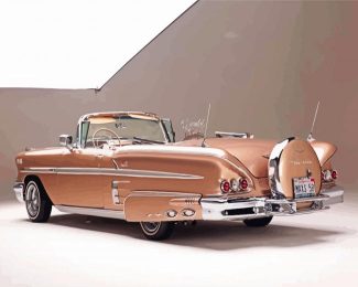 Beige 1958 Chevy Impala Diamond Paintings