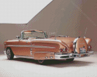 Beige 1958 Chevy Impala Diamond Paintings