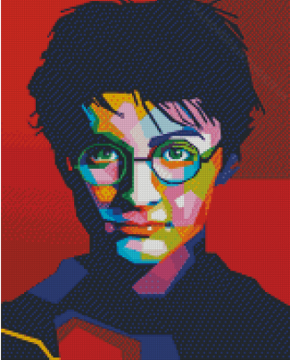 Colorful Harry Potter Face Pop Art Diamond Paintings