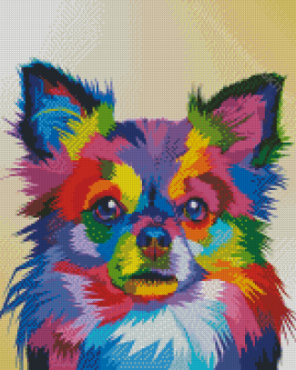 Colorful Chihuahua Puppy Diamond Paintings