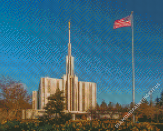 Seattle Temple In The USA Diamond Paintings