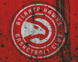 Atlanta Hawks Basketball Club Logo Diamond Paintings